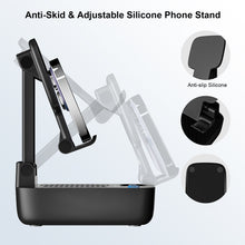 Load image into Gallery viewer, comiso Cell Phone Stand with Wireless Bluetooth Speaker, Punchy Bass & HD Stereo Sound Speaker for Home & Outdoors Compatible with iPhone/ipad/Samsung, Unique Ideal Gifts for Men Women