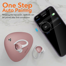 Load image into Gallery viewer, comiso True Wireless Earbuds with Punchy Bass, Built-in ENC & DSP, Active EQ, Touch Control, Bluetooth 5.3 Earbud & in-Ear Headphones with 70H Playtime, Over Ear with Hooks for Travel- Rose Gold