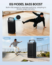 Load image into Gallery viewer, COMISO Portable Bluetooth Speaker with Deep Bass,150W Peak, IPX6 Waterproof Outdoor Speaker with 12H Playtime,Power Bank Function, Party Speaker with USB/AUX/Mic Inputs, Speakers for Home,Beach&Travel