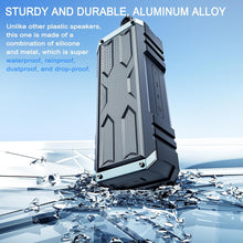 Load image into Gallery viewer, COMISO Bluetooth Speaker, Portable Speaker V5.3 with 20W Loud Stereo Sound, IPX7 Waterproof Speaker with Deep Bass, 24-Hour Playtime,Rugged Metal,Compact, Wireless Speaker For Outdoor/Home/Travel/Gift