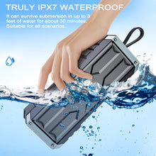 Load image into Gallery viewer, COMISO Bluetooth Speaker, Portable Speaker V5.3 with 20W Loud Stereo Sound, IPX7 Waterproof Speaker with Deep Bass, 24-Hour Playtime,Rugged Metal,Compact, Wireless Speaker For Outdoor/Home/Travel/Gift