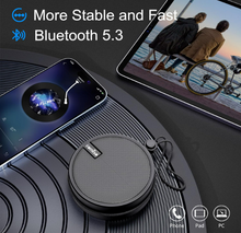 Load image into Gallery viewer, comiso C12 IPX7 Waterproof Shower Speaker, Portable Small Bluetooth Speaker Support TF Card, Bluetooth Speaker with Loud HD Sound and Robust Bass for Hiking/Camping/Kayak/Canoe/Beach/Gift