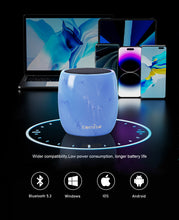 Load image into Gallery viewer, Small Bluetooth Speaker, Mini Speaker with Robust Bass and Stereo Sound, Wireless Speaker with Built-in Mic, Hands-Free Call, Portable Speaker for Hiking, Biking, Car or Trip, Ideal Gift for Men,Women