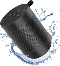 Load image into Gallery viewer, Portable Bluetooth Speaker, COMISO Bluetooth Wireless Mini Pocket Speaker, 360 HD Surround Sound & Rich Stereo Bass, 12H Playtime, IPX5 Waterproof for Travel, Outdoors, Home and Party (Black)