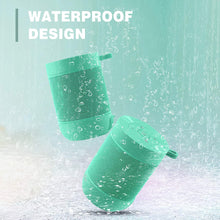 Load image into Gallery viewer, Portable Bluetooth Speaker, COMISO Bluetooth Wireless Mini Pocket Speaker, 360 HD Surround Sound & Rich Stereo Bass, 12H Playtime, IPX5 Waterproof for Travel, Outdoors, Home and Party (Mint)