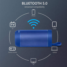 Load image into Gallery viewer, COMISO Bluetooth Speaker Waterproof IPX7 (Upgrade) 25W Wireless Portable Loud Surround Sound Strong Bass Stereo Pairing 36 Hours Playtime, Bluetooth 5.0 Built in Mic for Calls Office(Blue)
