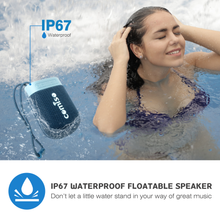 Load image into Gallery viewer, comiso IPX7 Waterproof Bluetooth Speakers, Portable Wireless Speakers with Rich Bass HD Sound, Small Compact Floating Speaker with 20H Playtime for Beach, Pool, Shower, Outdoor Travel
