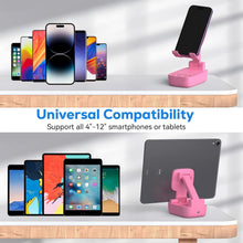 Load image into Gallery viewer, Gifts for Men Women, from Wife,Cell Phone Stand with Wireless Bluetooth Speaker, Punchy Bass &amp; HD Stereo Sound Speaker for Home &amp; Outdoors Compatible with iPhone/ipad/Samsung-Pink
