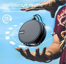 Load image into Gallery viewer, comiso C12 IPX7 Waterproof Shower Speaker, Portable Small Bluetooth Speaker Support TF Card, Bluetooth Speaker with Loud HD Sound and Robust Bass for Hiking/Camping/Kayak/Canoe/Beach/Gift
