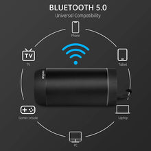 Load image into Gallery viewer, COMISO Bluetooth Speaker Waterproof IPX7 (Upgrade) 25W Wireless Portable Loud Surround Sound Strong Bass Stereo Pairing 36 Hours Playtime, Bluetooth 5.0 Built in Mic for Calls Office(Black)
