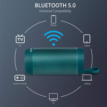 Load image into Gallery viewer, COMISO Bluetooth Speaker Waterproof IPX7 (Upgrade) 25W Wireless Portable Loud Surround Sound Strong Bass Stereo Pairing 36 Hours Playtime, Bluetooth 5.0 Built in Mic for Calls Office (Teal Green)
